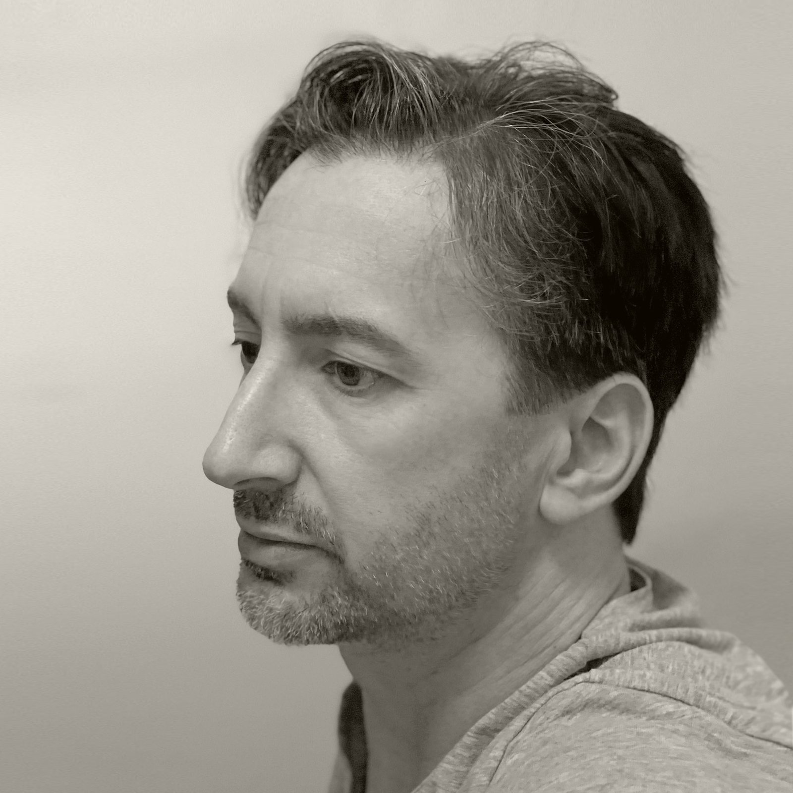 Portrait of Italian contemporary artist Dario Moschetta