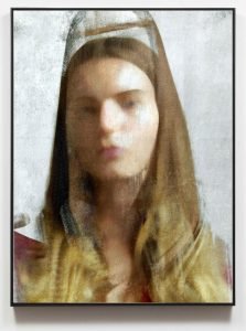 blurry female portrait painting – Blurry Essence by Dario Moschetta
