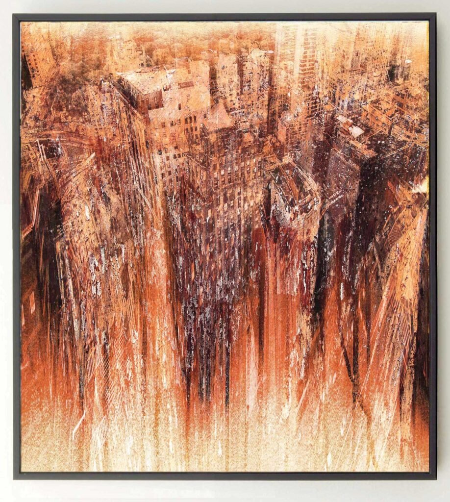 Cityscape painting NY61 by Dario Moschetta