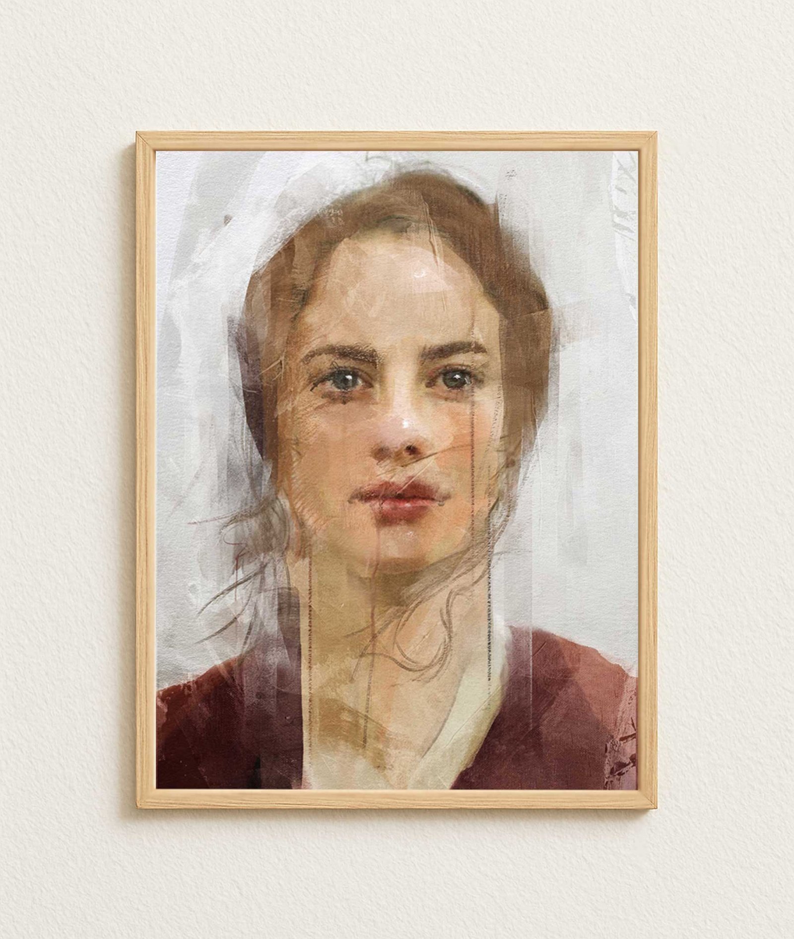 Contemporary portrait painting by Dario Moschetta