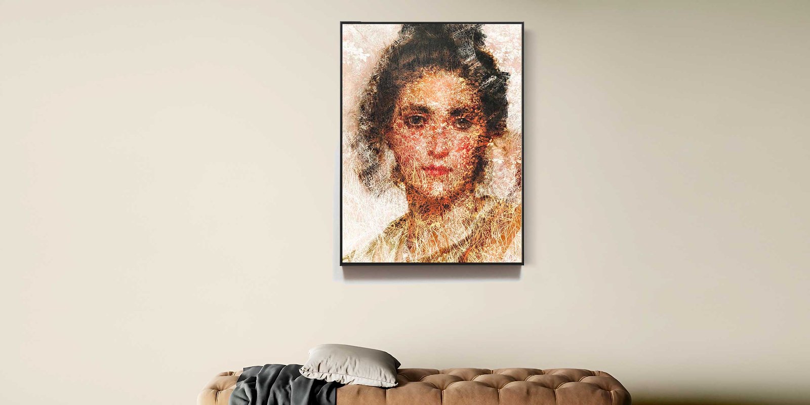 Contemporary portrait painting for sale – Portrait 480 by Dario Moschetta