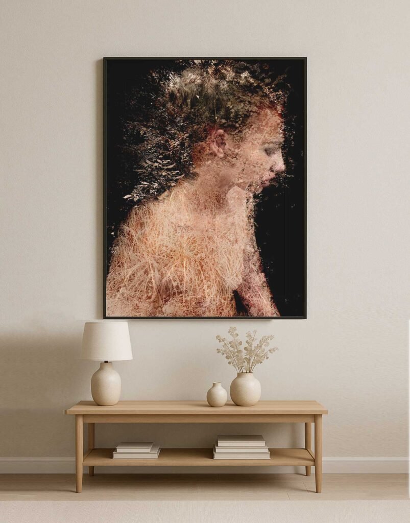 Portrait 440 – large format abstract portrait fine art print by Dario Moschetta