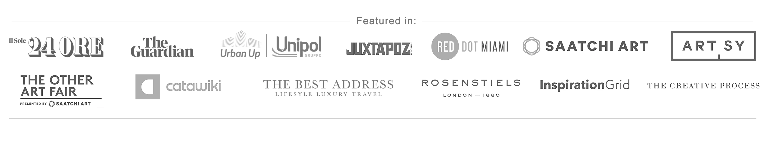 Dario Moschetta featured in international art magazines and press publications