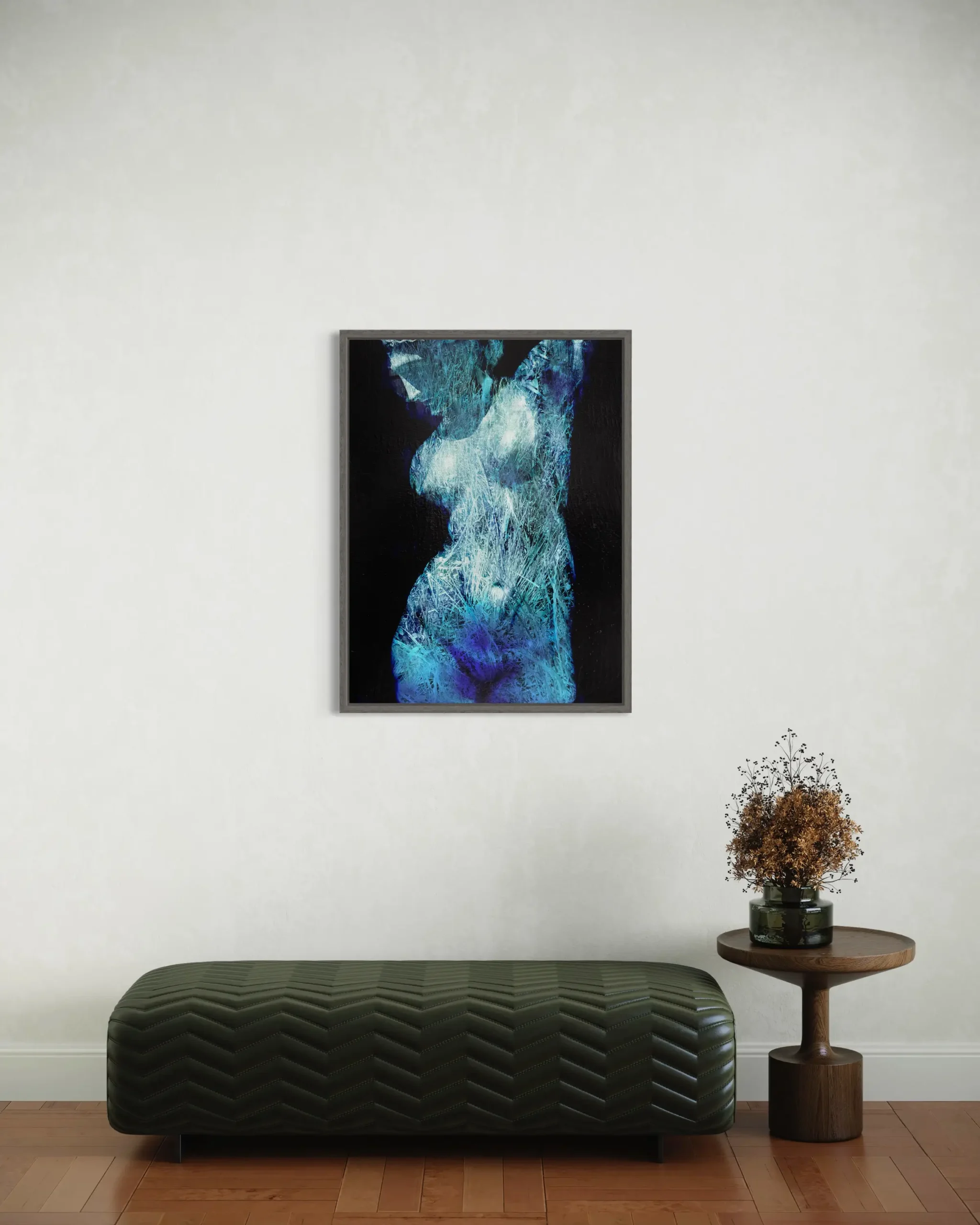 Contemporary art collector guide blue nude artwork