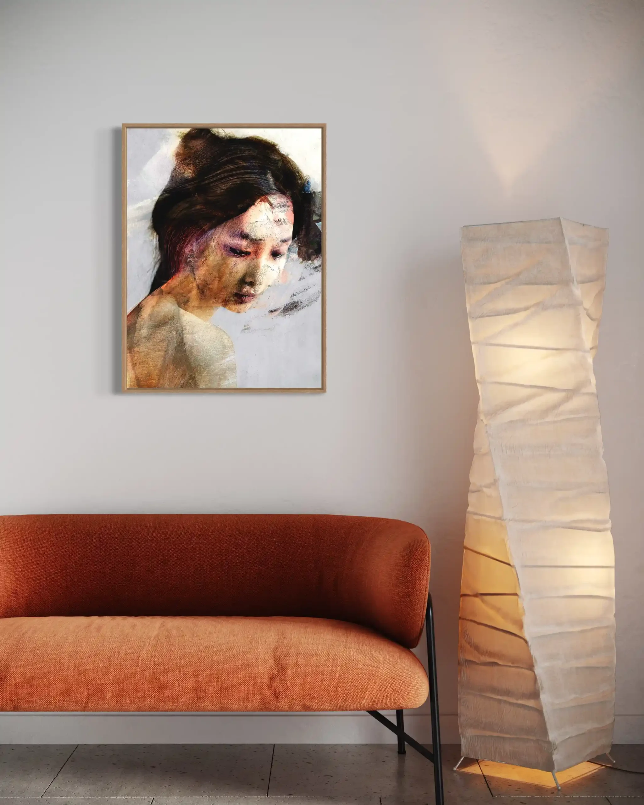 Contemporary art collector guide female portrait artwork