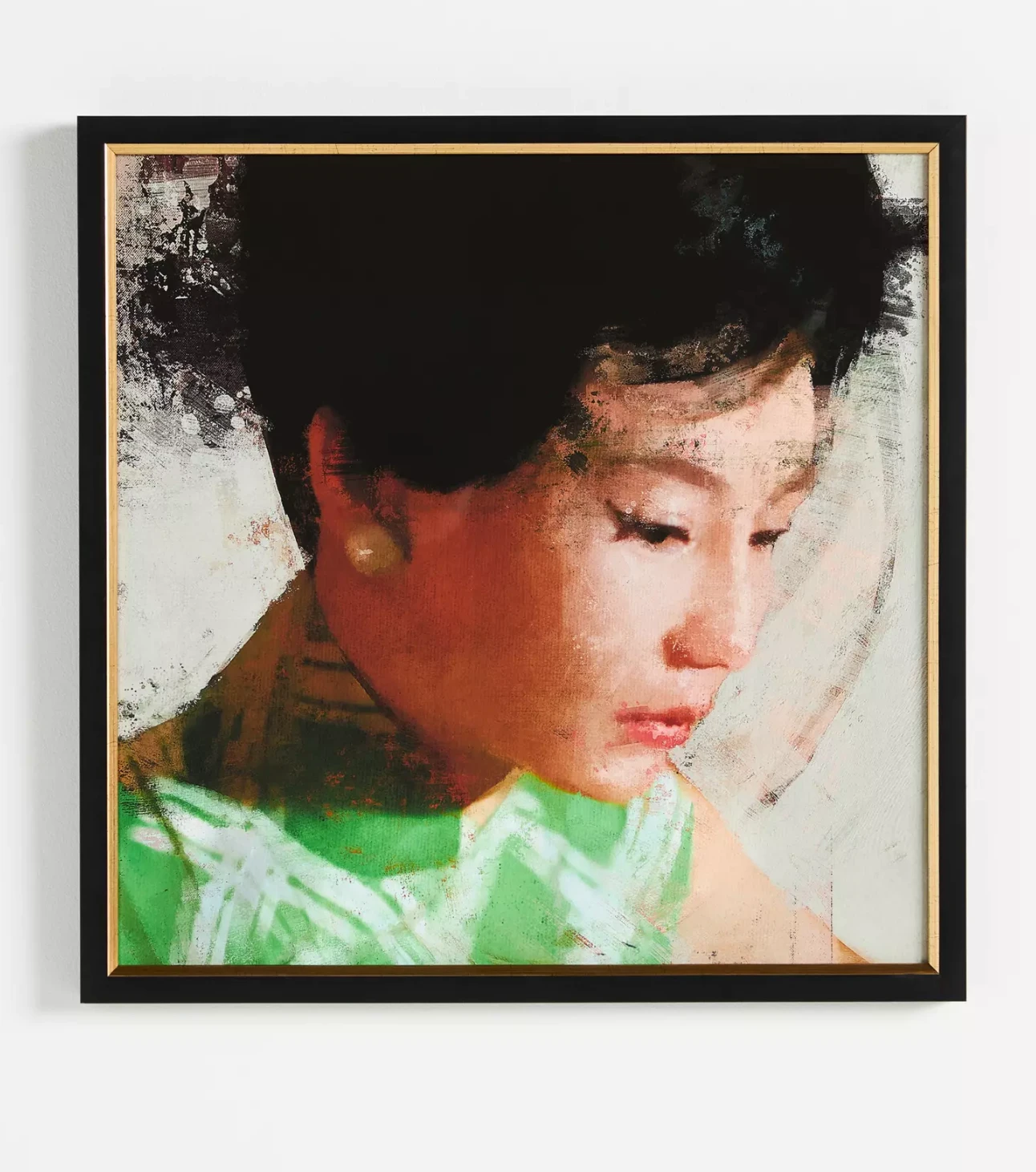 Dario Moschetta contemporary portrait artwork featured on Anthropologie as premium art print