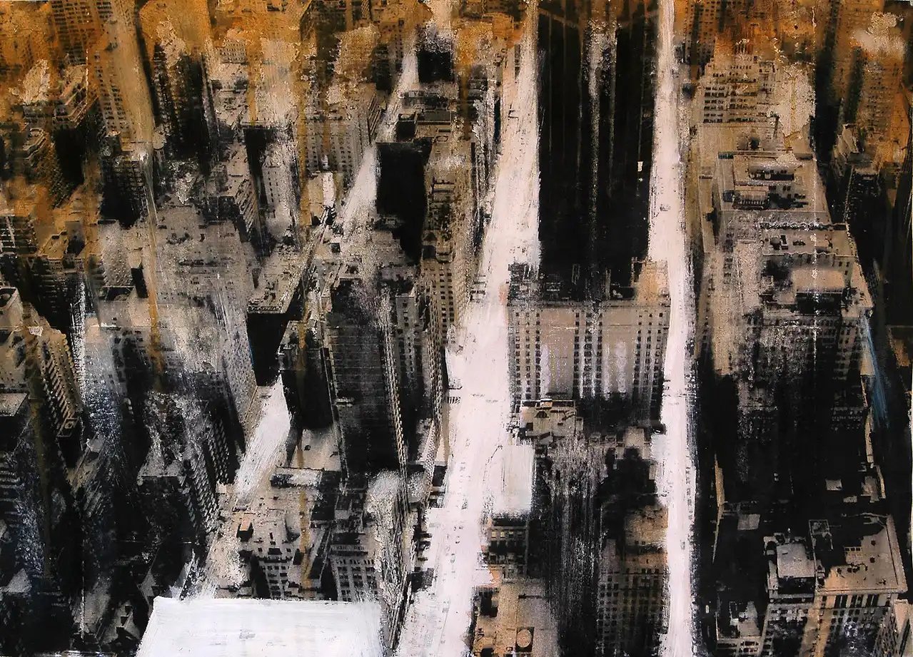 The Art Post Blog – Feature on Dario Moschetta’s urban cityscape paintings