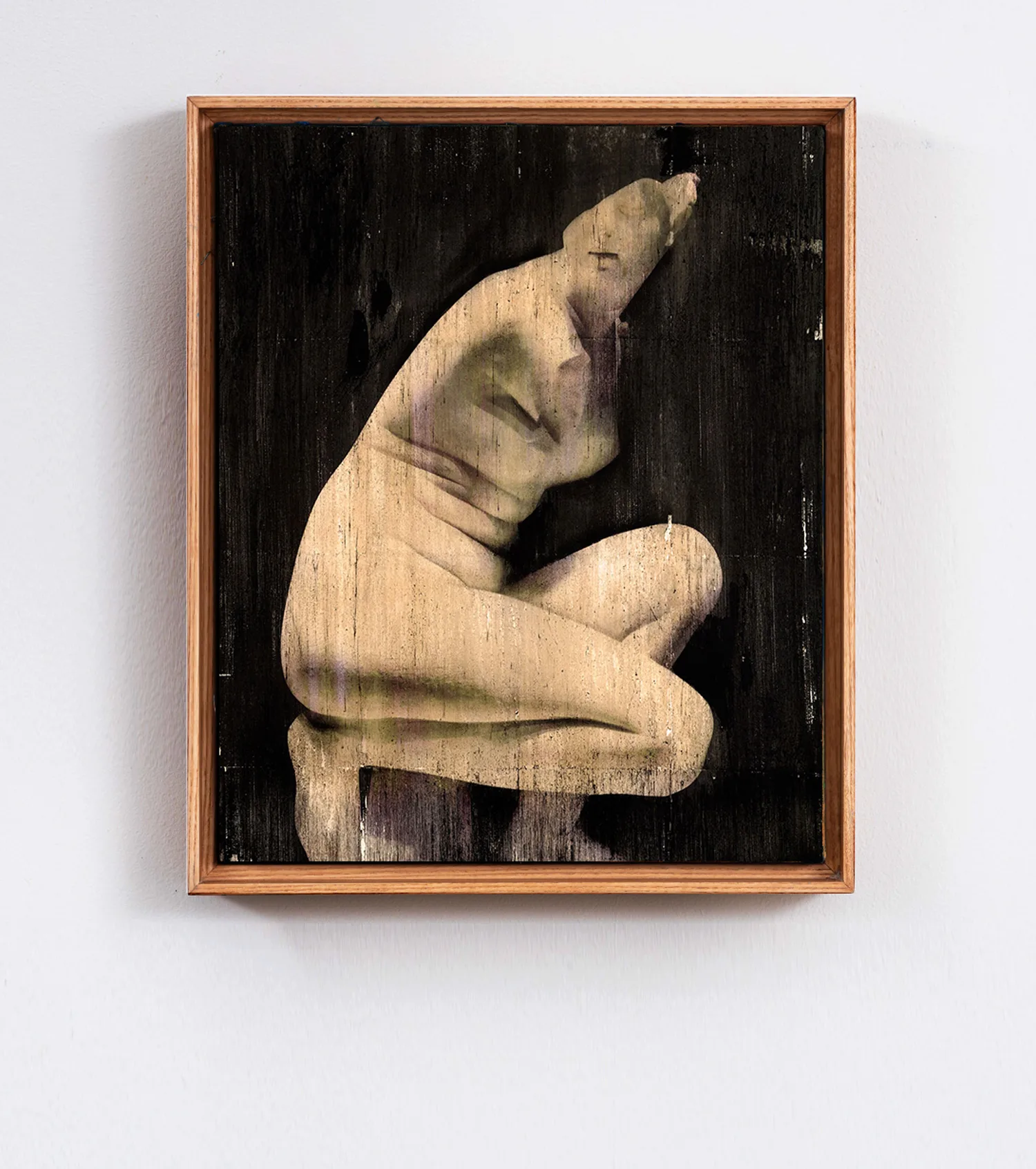 Visionary contemporary artist figurative study with expressive dark tones