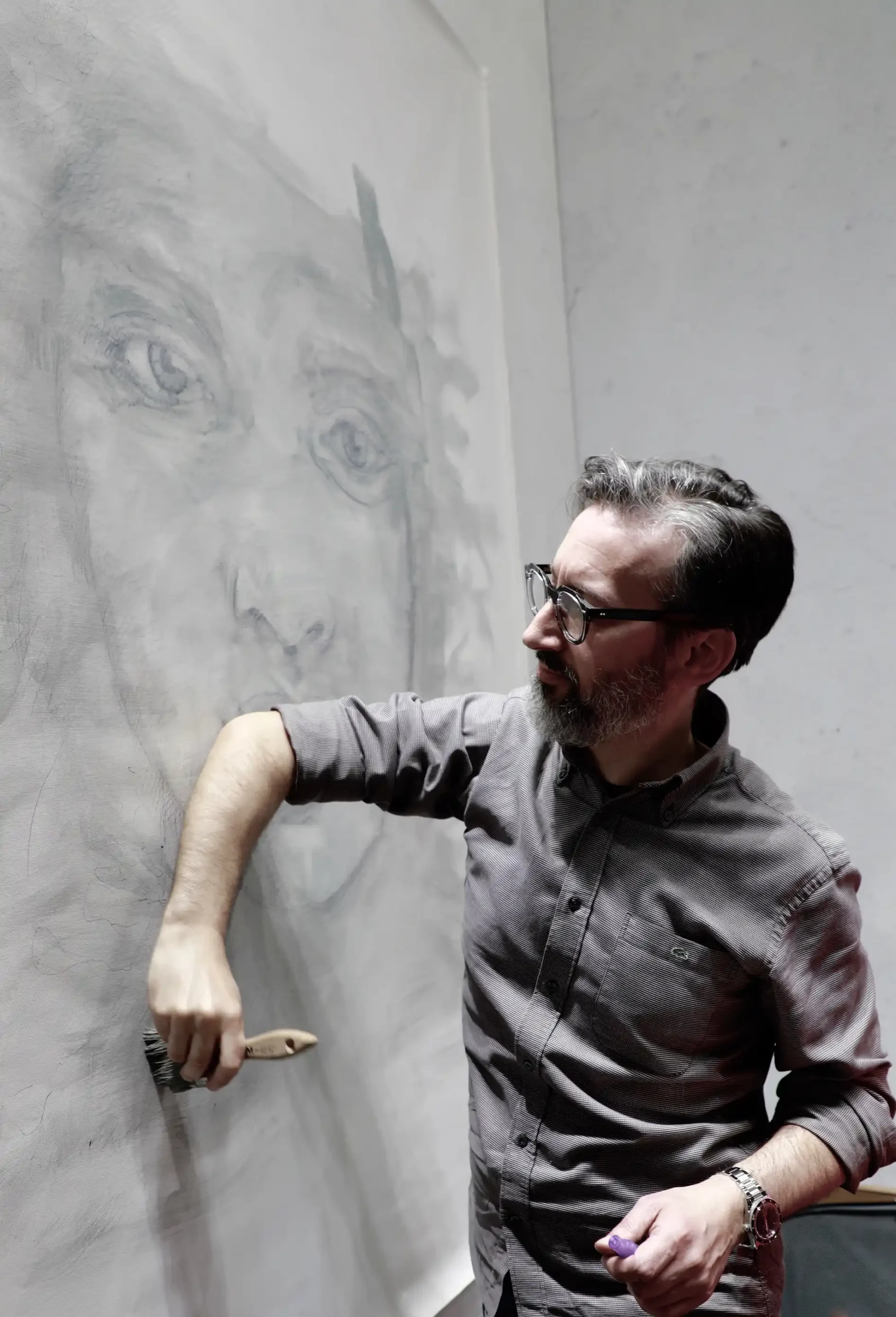 contemporary art studio process by the artist