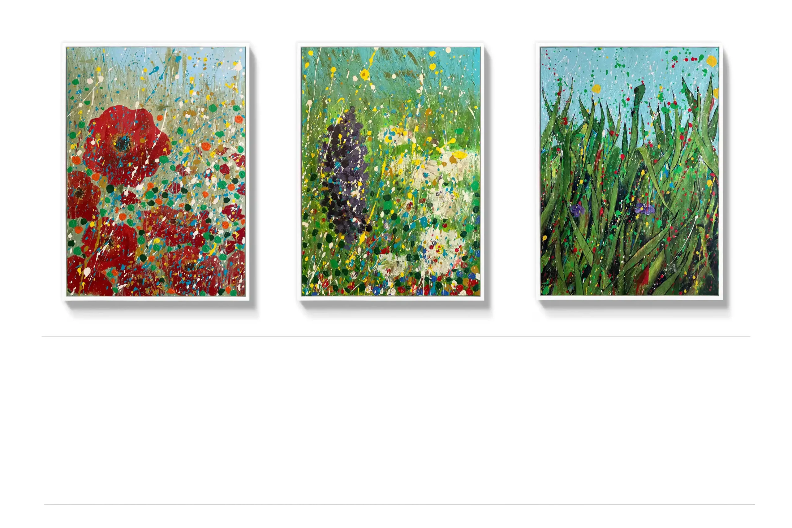 Sunlight Blooms abstract floral art series by Dario Moschetta