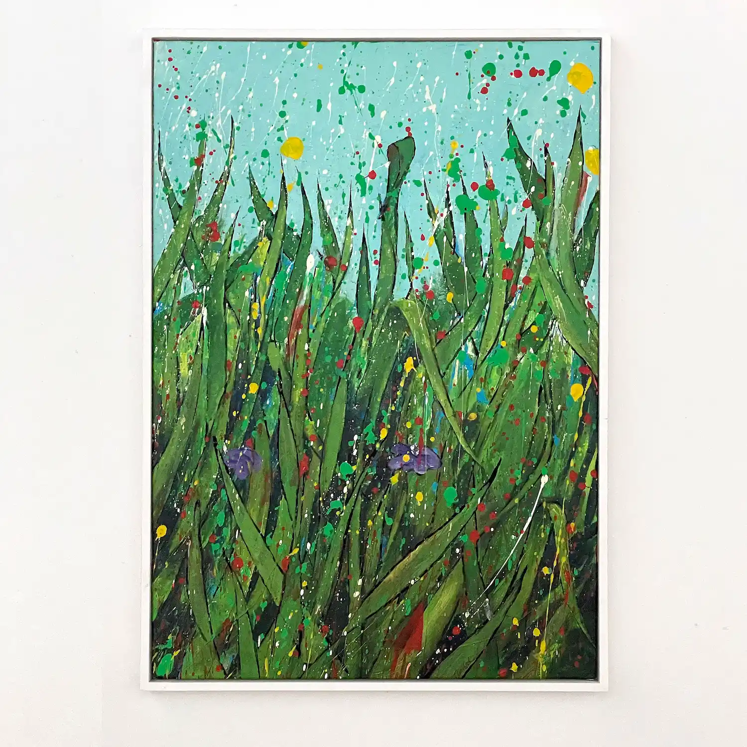 Handcrafted frame creating subtle shadow distance from wall