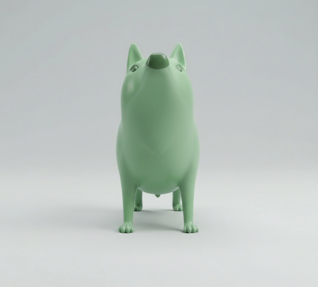 Front perspective of CanCan contemporary dog design object