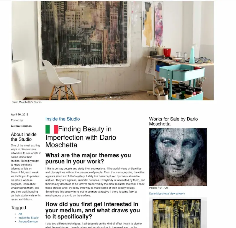 Dario Moschetta – contemporary artist interviews and press features