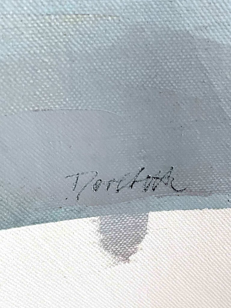 artist signature on portrait painting by Dario Moschetta