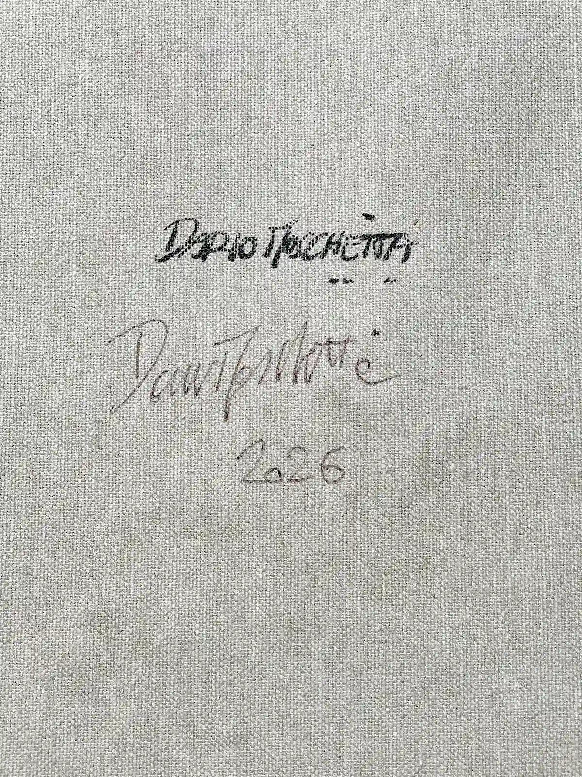 Signature detail of Scarlet Rising by Dario Moschetta