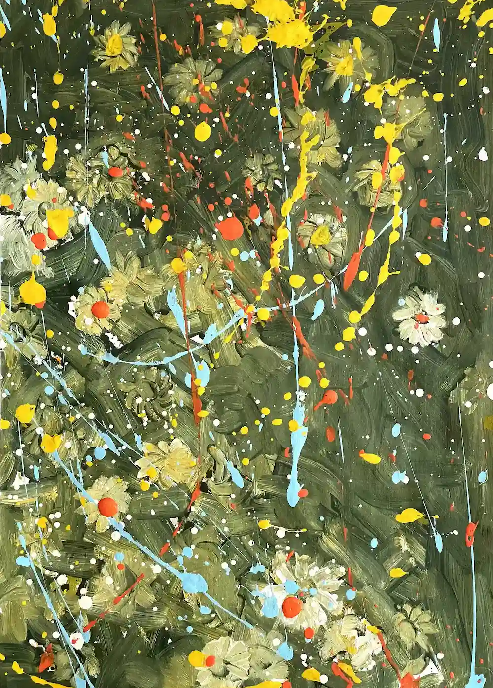 Sunlight Blooms original acrylic paintings by Dario Moschetta