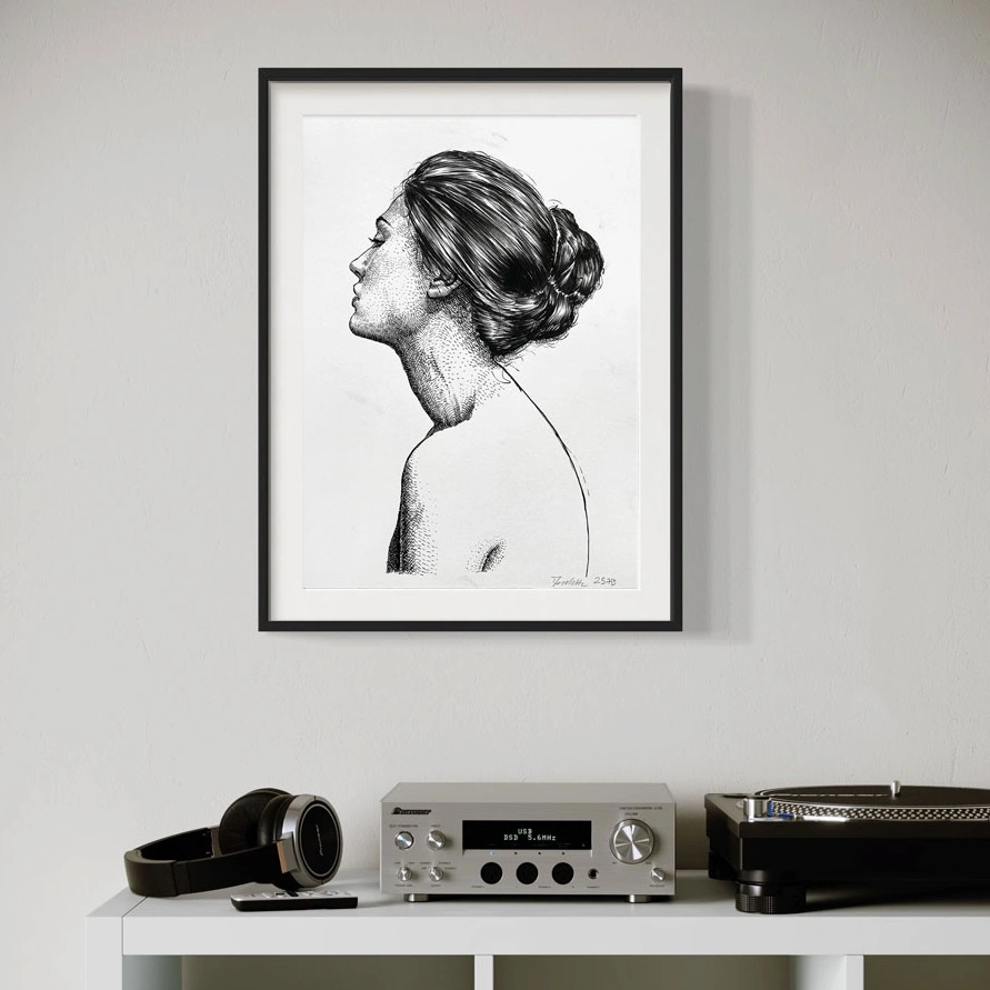 original female ink drawing for sale