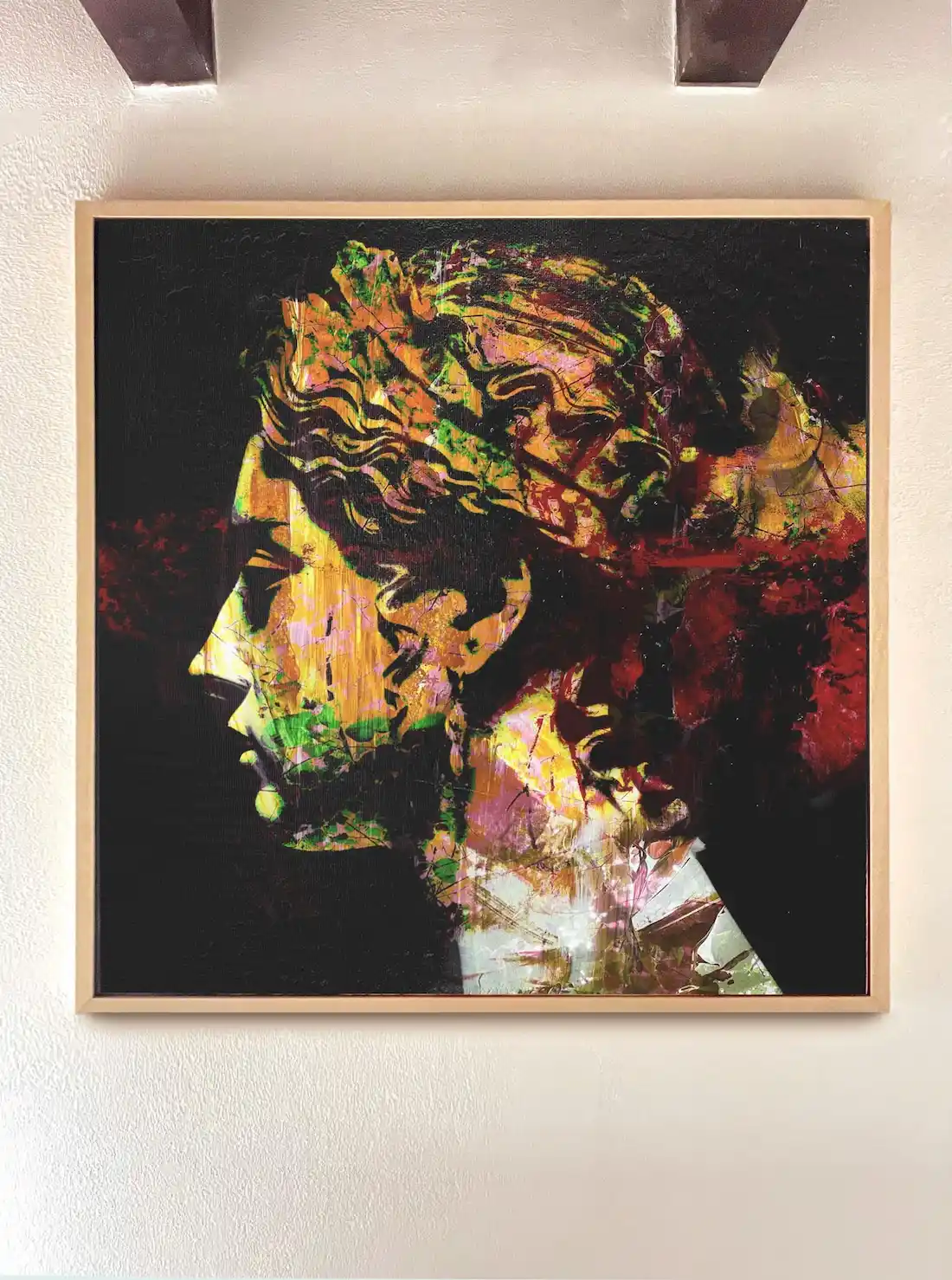Head 31B – mixed media portrait painting at auction on Catawiki by Dario Moschetta