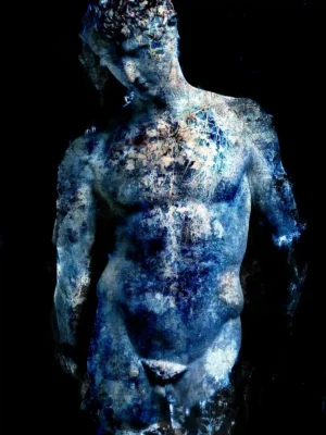 Torso 202 male figurative fine art print by Italian artist Dario Moschetta