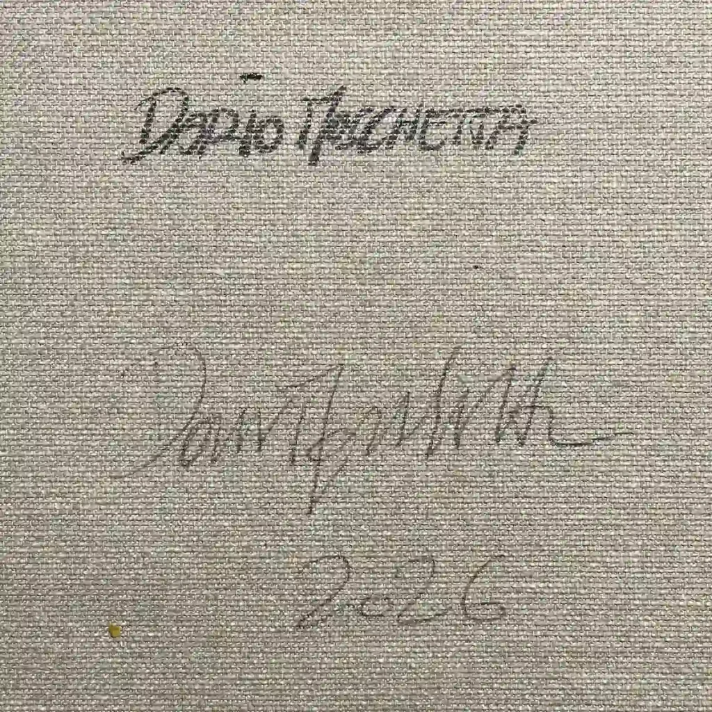White Corner – signed and dated verso by Dario Moschetta, 2026